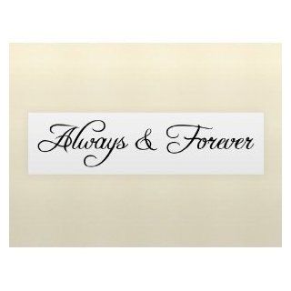 ALWAYS & FOREVER wall art quote decal   Home Decor Products