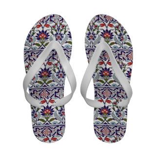 Turkish Moroccan Floral Persian Oriental Tiles Sandals