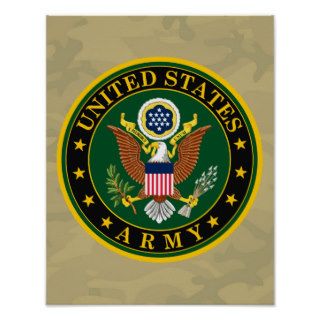 United States Army Eagle Symbol Print