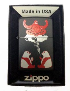 Zippo Custom Lighter   Cute Hallucinating Weed Smoking & Drinking Panda Bears w/ Magical Red Genie Black Matte Rare Health & Personal Care