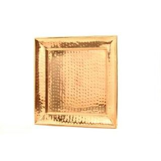 Old Dutch 13.5 in. Square Decor Copper Hammered Tray 290