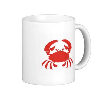 Red Crab Logo Coffee Mugs