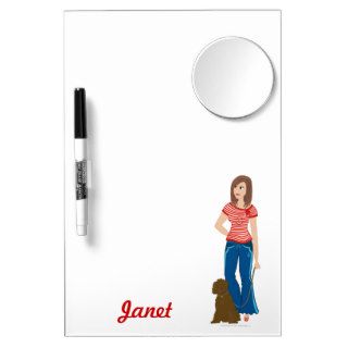 DHG Dry Erase Board with mirror (12" x 8")