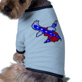 Eagle w/ Rebel Flag Dog T Shirt