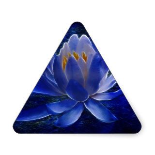 Lotus flower and its meaning triangle sticker