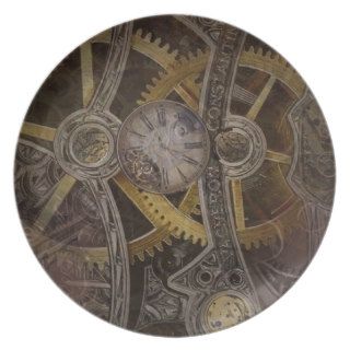 Steampunk Clock Gear Plate