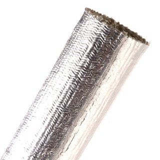 Hellermann Tyton 170 03064 Aluminum Laminated Fiberglass Sleeving Tube, 1.0" Diameter, Silver, 250ft Reel Electrical Conduit