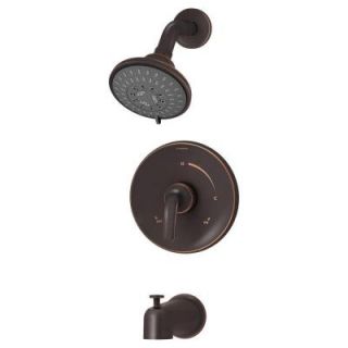 Symmons Elm 1  Handle Tub and Shower Faucet System in Seasoned Bronze 5502 SBZ