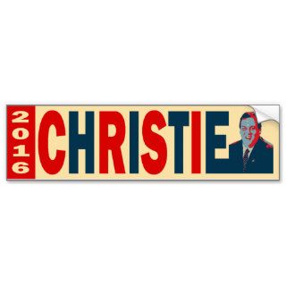 Christie 2016 bumper stickers