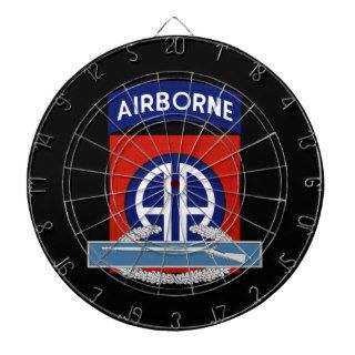 82nd Airborne CIB Dartboard With Darts