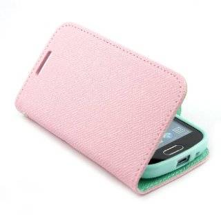 Wall  Button Wallet PU Leather Stand Case Cover for Samsung Galaxy S Duos S7562 Pink Cell Phones & Accessories