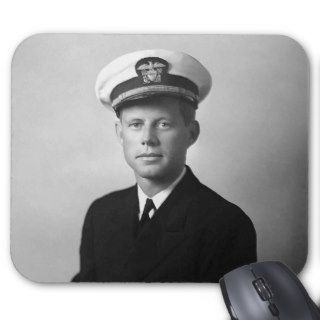 JFK Wearing His Navy Uniform Mousepads