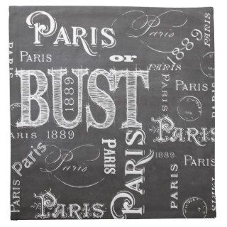 Paris France Gifts and Souvenirs Printed Napkins