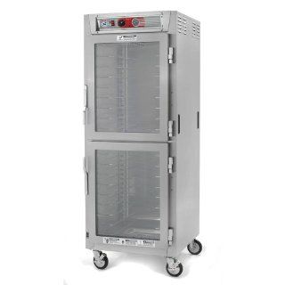 Metro C569 SDC U C5 6 Series Full Height Reach In Heated Holding Cabinet   Clear Dutch Doors   Wall Mounted Cabinets