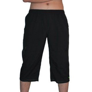 NIKE Mens Black Comfortable Capris Sport Shorts (Size XL ) Sports & Outdoors