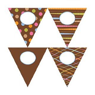 * DOTS ON CHOCOLATE PENNANTS 10IN   Early Childhood Development Products