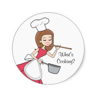 What's Cooking Sticker   Baker Lady
