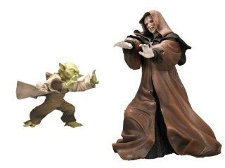 Star Wars Yoda vs. Palpatine Kotobukiya Statue Toys & Games