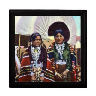 Navajo Women in Native Clothing Trinket Box