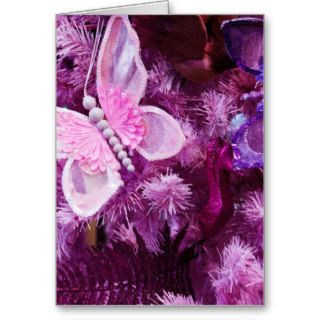 Christmas In pink And Purple Cards