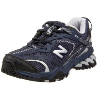 New Balance Little Kid/Big Kid CU TD 571 Trail Running Shoe,Navy/Silver,3.5 M US Big Kid Shoes