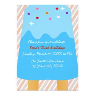 Popsicle Candyland Invitation