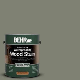 BEHR 1 gal. #SC 137 Drift Gray Solid Color Waterproofing Wood Stain 21301