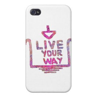 Live Your Way   Liveyourway Artistic Textcraft iPhone 4 Case
