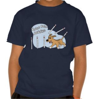 Funny Weave Poles Dog Agility Child's Tshirt
