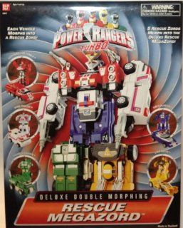 Power Rangers Turbo Rescue Megazord Deluxe Double Morphing Action Figure Toys & Games