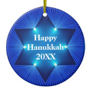 Happy Hanukkah Any Year & Name Ornament