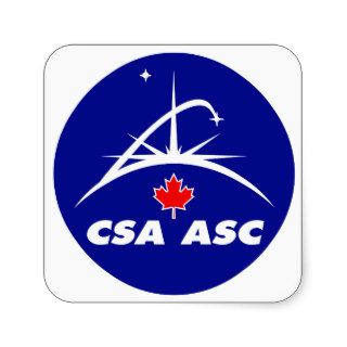 Canadian Space Agency Logo Square Sticker