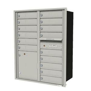 Florence 4C Suite A 15 Compartment Postal Grey Mailbox Module 4CAT2 15PG