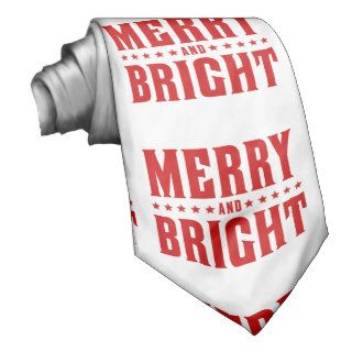 Merry and Bright Letterpress Style No. 507 Neckties