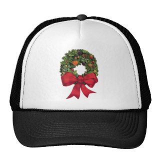 Christmas Wreath Mesh Hat