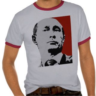 Vladimir Putin on Red Tee Shirt