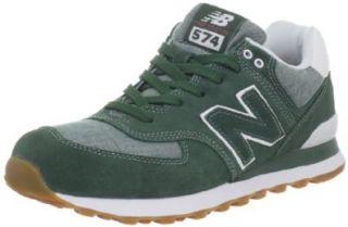 New Balance Men's ML574 Work Wear Lace Up Fashion Sneaker,Green,8.5 D US Shoes