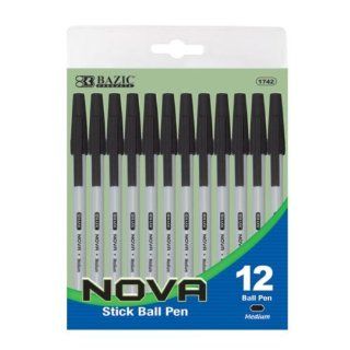 BAZIC Nova Black Color Stick Pen   Case Pack 144 SKU PAS311187 Patio, Lawn & Garden