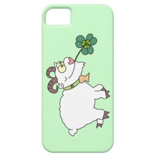 Funny Cartoon Goat and Clover Irish iPhone 5 Cases