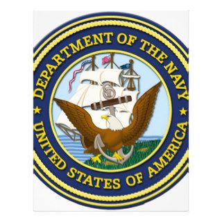Navy Symbol Letterhead Template