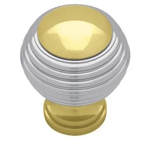 Liberty 1 1/4 in. Solid Brass And Chrome Cabinet Knob P50305C PLC C5