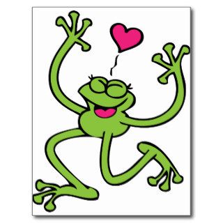 Happy Frog Dancing Postcards