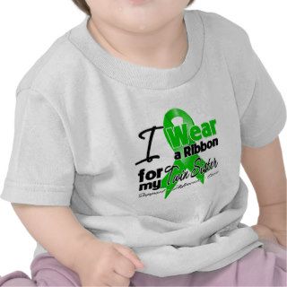 I Wear a Green Ribbon For My Twin Sister Shirts
