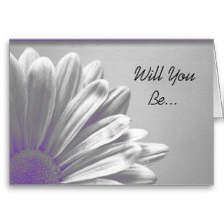 Floral Highlights Will You Be My Bridesmaid Card