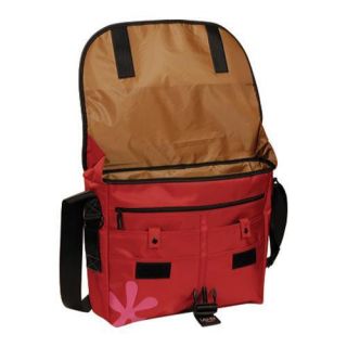 Women's Laurex Large Slim Messenger Bag Red Clover Laurex Fabric Messenger Bags