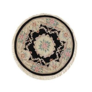 Home Decorators Collection Imperial Black 8 ft. Round Area Rug 0294363210