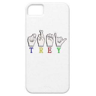 TREY  ASL FINGERSPELLED NAME SIGN iPhone 5 CASES