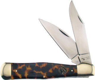 Frost Cutlery & Knives CCK561ITS Canyon Creek Coke Bottle Pocket Knife with Imitation Tortoise Shell Handles  Folding Camping Knives  Sports & Outdoors