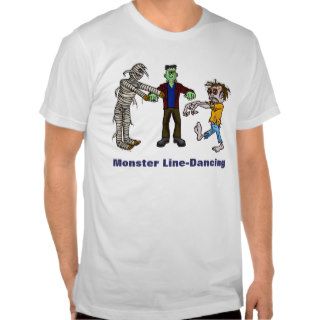 Monster Line Dancing Funny Halloween T Shirt