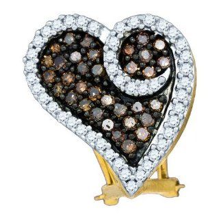 10K Yellow Gold 1.05 TCW Cognac Diamond Ring Will Ship With Free Velvet Jewelry Gift Box Lagoom Jewelry